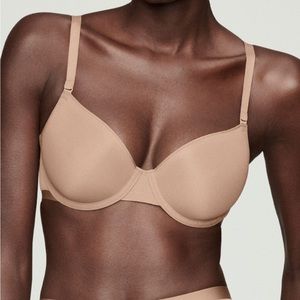 CUUP Demi-mesh bra, brand new with tag still attached, Taupe, 32D